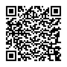 Código QR para número de telefone +13187048008