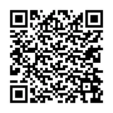 Código QR para número de teléfono +13234066467