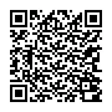 Código QR para número de teléfono +13342000643