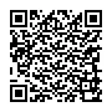 Código QR para número de teléfono +13349970006