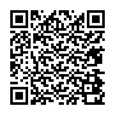 QR-код для номера телефона +13474820082