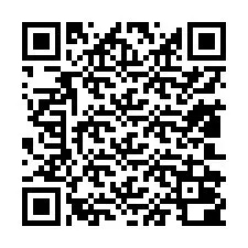 QR kód a telefonszámhoz +13802000019