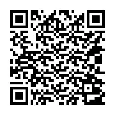 QR-код для номера телефона +14012003770