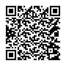 QR-code voor telefoonnummer +14012003771