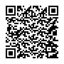 Código QR para número de teléfono +14012003775