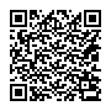 QR kód a telefonszámhoz +14012033515