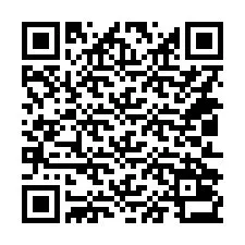 Código QR para número de teléfono +14012033634