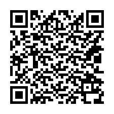 QR-код для номера телефона +14012138725