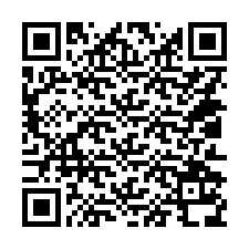 Código QR para número de teléfono +14012138758