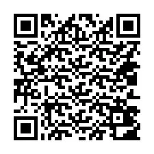 QR-koodi puhelinnumerolle +14013402616