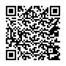 QR-код для номера телефона +14013403647