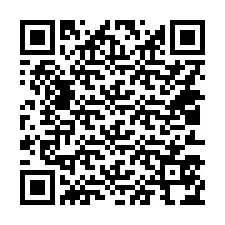 Codice QR per il numero di telefono +14013574146