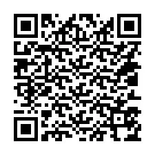 QR-Code für Telefonnummer +14013574148