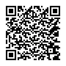 Código QR para número de teléfono +14013606799