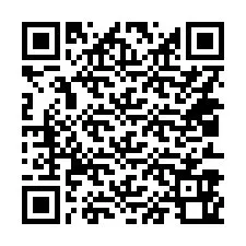 QR-код для номера телефона +14013960146