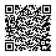 QR код за телефонен номер +14017351384