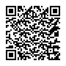 QR-koodi puhelinnumerolle +14017351801