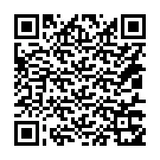 QR код за телефонен номер +14017351901