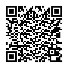 QR-код для номера телефона +14022000018