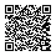 QR-код для номера телефона +14022000033