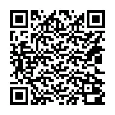 Código QR para número de teléfono +14022000205