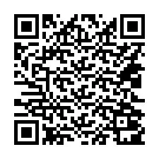 QR-code voor telefoonnummer +14022001353