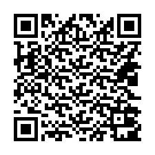 QR код за телефонен номер +14022001867