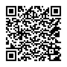 QR-koodi puhelinnumerolle +14022002019