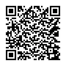 Código QR para número de telefone +14022043069