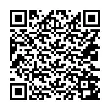 QR-koodi puhelinnumerolle +14022043987