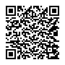 Código QR para número de telefone +14022053834