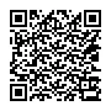 QR-koodi puhelinnumerolle +14023133848