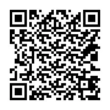 Código QR para número de teléfono +14023477001