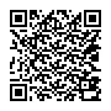 Código QR para número de teléfono +14023830128