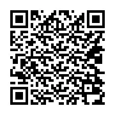 Kode QR untuk nomor Telepon +14024034433