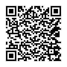 Código QR para número de telefone +14025075839