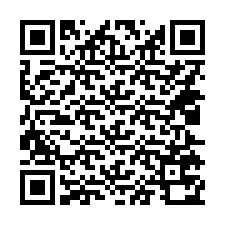 Código QR para número de telefone +14025770952