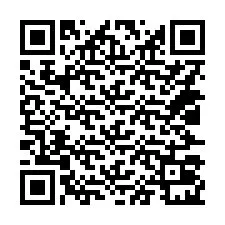 Código QR para número de telefone +14027021099