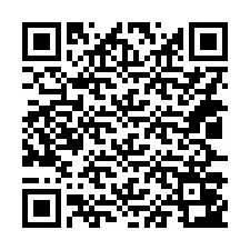 QR-koodi puhelinnumerolle +14027043665