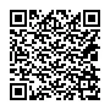 Código QR para número de teléfono +14028177345