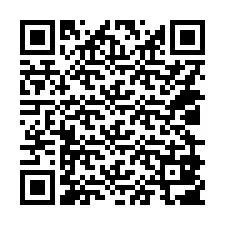 QR код за телефонен номер +14029807898