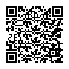 QR kód a telefonszámhoz +14029807929