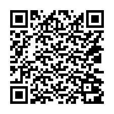 QR-koodi puhelinnumerolle +14032001358