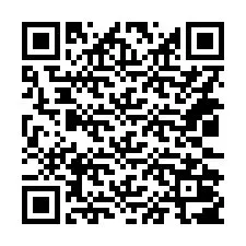 QR Code สำหรับหมายเลขโทรศัพท์ +14032007135