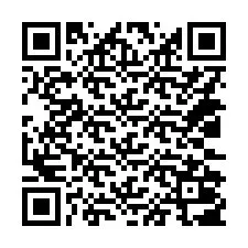 QR-code voor telefoonnummer +14032007139