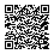 QR-код для номера телефона +14032007141