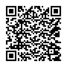 Código QR para número de teléfono +14032007329