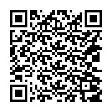 Código QR para número de teléfono +14032007370