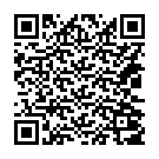 QR Code สำหรับหมายเลขโทรศัพท์ +14032007375