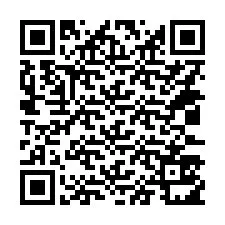 Código QR para número de teléfono +14033511960